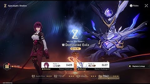 E0S0 Yunli & E2S0 Firefly Apocalyptic Shadow 4th Stage 7000 Score 2.4 | Honkai Star Rail