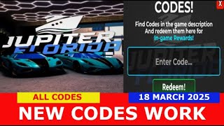 *NEW CODES* [NEW UPDATE] Jupiter Florida BETA CARS ROBLOX | ALL CODES | MARCH 18, 2025