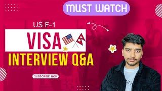 US F1 Visa Interview Question And Answer Explained in Nepali | Do’s & Don’ts During A Visa Interview