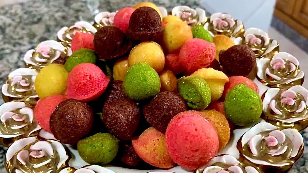 Financier multicolore كويرات الفنونسيي الملونة فكرة جديدة تزيني بيها الطبلة ديال المناسبات