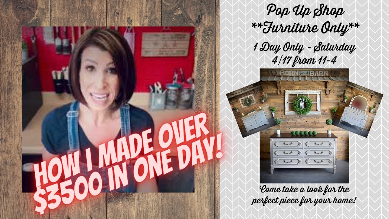How I Made Over $3500 In One Day Flipping Furniture!