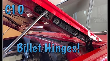 Little Shop Mfg 81+ C10 Hood Hinges installed!