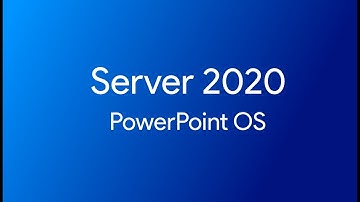 Windows Server 2020 | PowerPoint OS | Concept