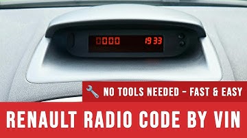 How to Unlock Your Renault Radio by VIN – No Removal Needed, Fast & Easy!