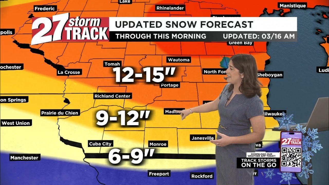 Tracking heavy snow and blizzard conditions this morning - YouTube