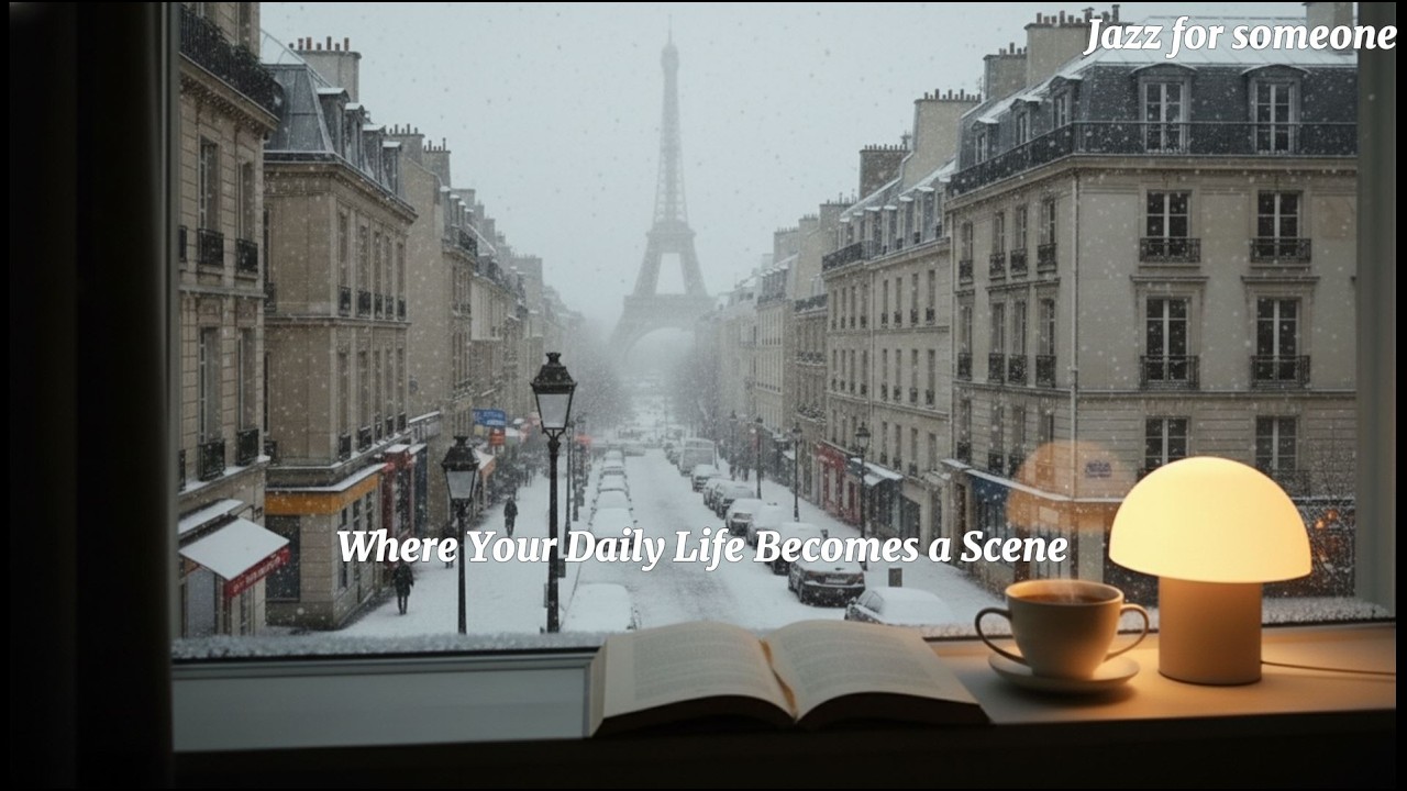 Romantic French Jazz | 눈 내리는 파리, 식지 않은 커피 한 잔/Lofi French Slow Swing Jazz / Jazz for someone Vol 7