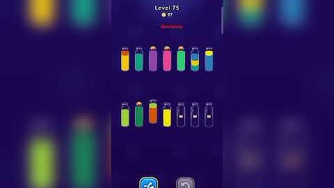 Color Sort level 75 gameplay walkthrough solution 