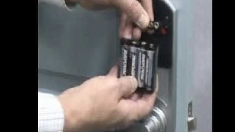 Simplex 5000 Series E-Plex Electronic Pushbutton Lock Installation