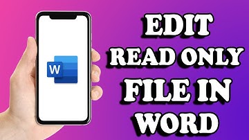 how to edit read only file in MS Word on Android smartphone