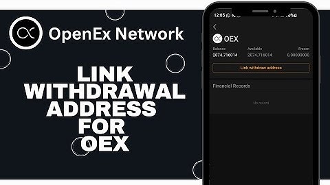How To Link OEX Withdraw Address On Satoshi App