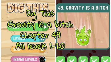 Dig This (Dig It) 49-1 to 49-20 Gravity is a b* All levels