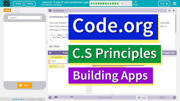 if else if and Conditional Logic Lesson 9.13 Tutorial with Answers Code.org CS Principles