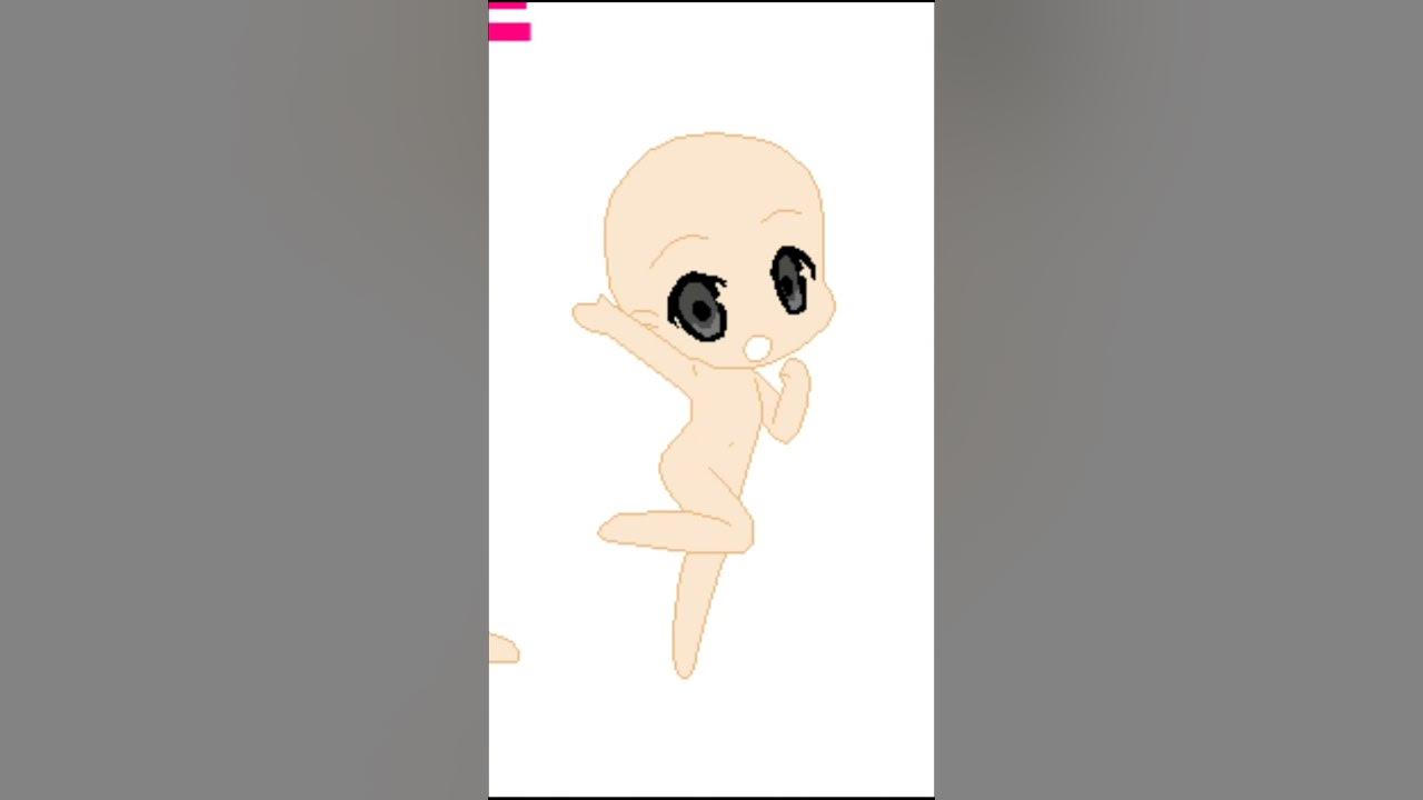 Chibi Base Drawing • Kitty Girl 💙❤️ - Youtube