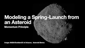 Modeling a Spring Launching a Spacecraft from an Asteroid