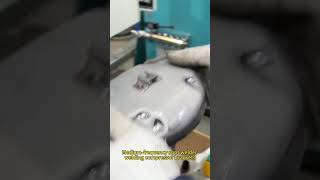 Medium-frequency spot welder welding compressor brackets