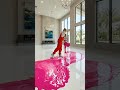 THIS FLOOR LOOKS UNREAL 😱 Beach Epoxy Floor Transformation | Ocean Resin Flooring DIY #shorts