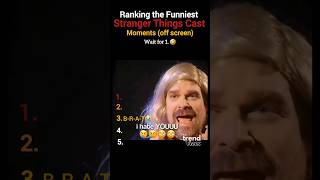 Ranking the Funniest Stranger Things Cast Moments (off screen)🤣 #funny