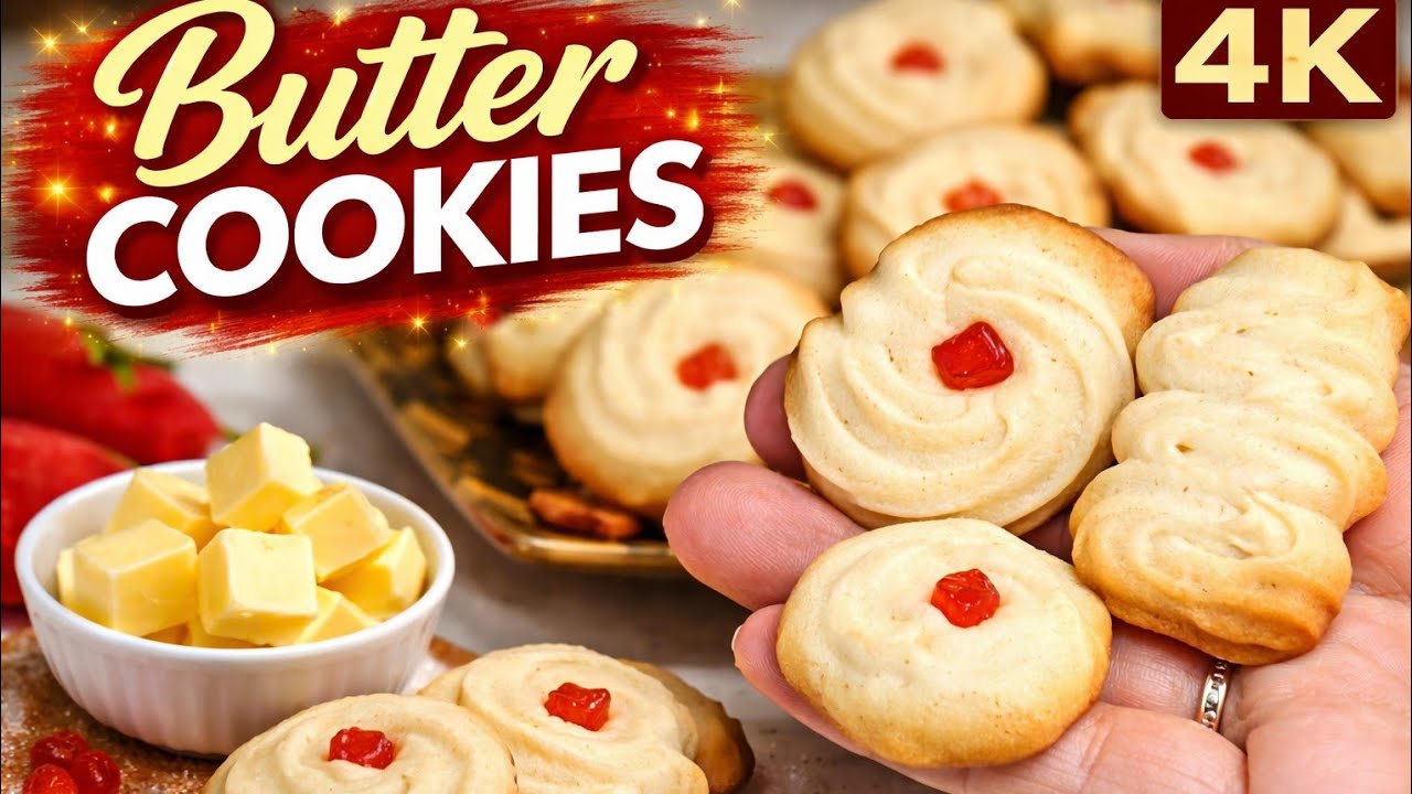 बटर कुकीज | Eggless Butter Cookies | Butter Cookies In Marathi | बटर कुकीज कशी बनवायची