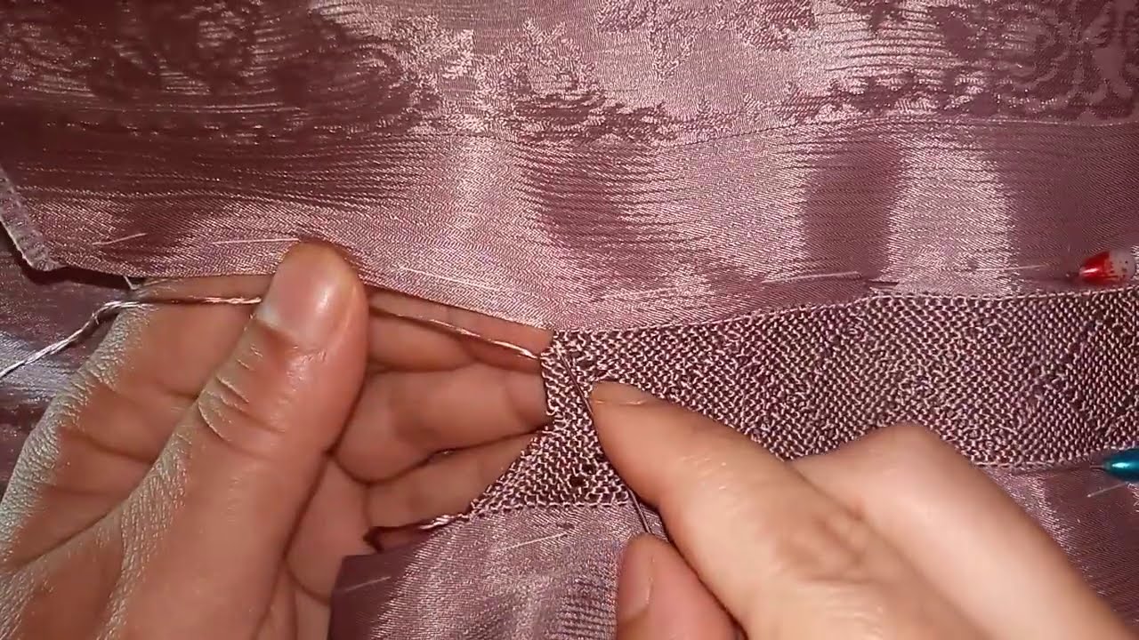 Randa:تعليم فتحة العنق بالراندة في القميص بشكل انيق