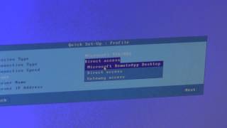 Basic setup for thin client connecting to Microsoft VDI