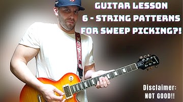 Guitar Lesson 6 String Patterns For Sweep Picking