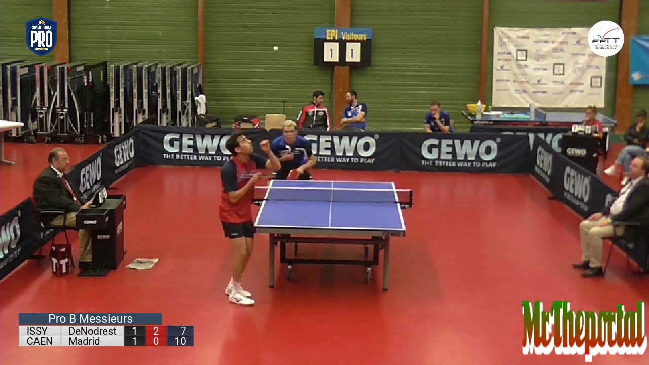 Table Tennis French Pro B 2018/19 Leo De Nordest Vs Marcos Madrid