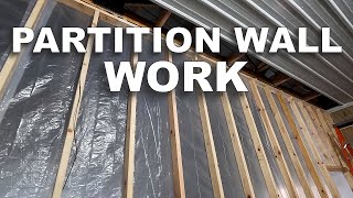 Securing and Adding Plastic Sheeting to the Partition Wall