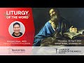 Liturgy of the word  carrying out our mission  friar esmond chua  25 april 2024