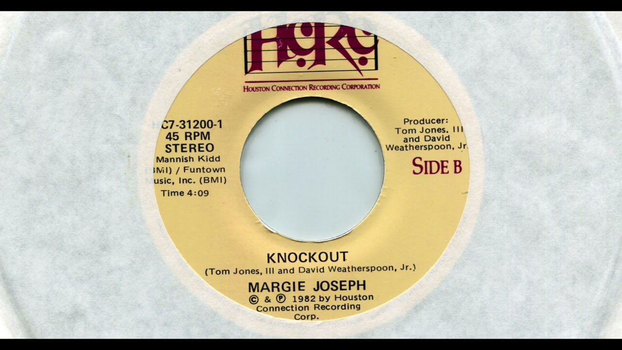 MARGIE JOSEPH / KNOCKOUT / 1982 / A-SIDE / 7'' VINYL / 80'S