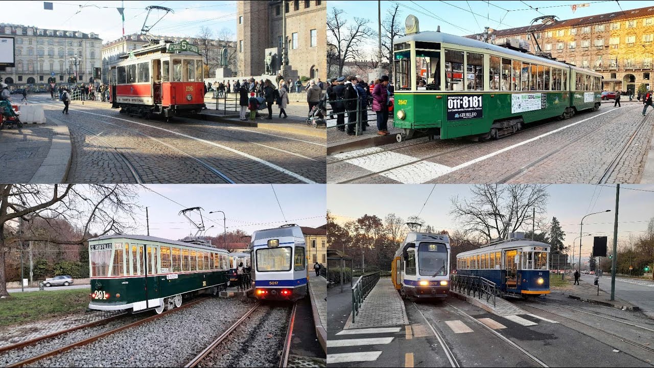 Turin/Torino, Italy, Trolley Festival & Tram Parade December 2025.