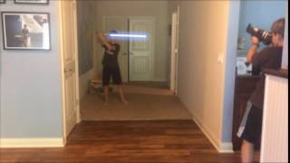 Light Saber Bullet Deflection Test