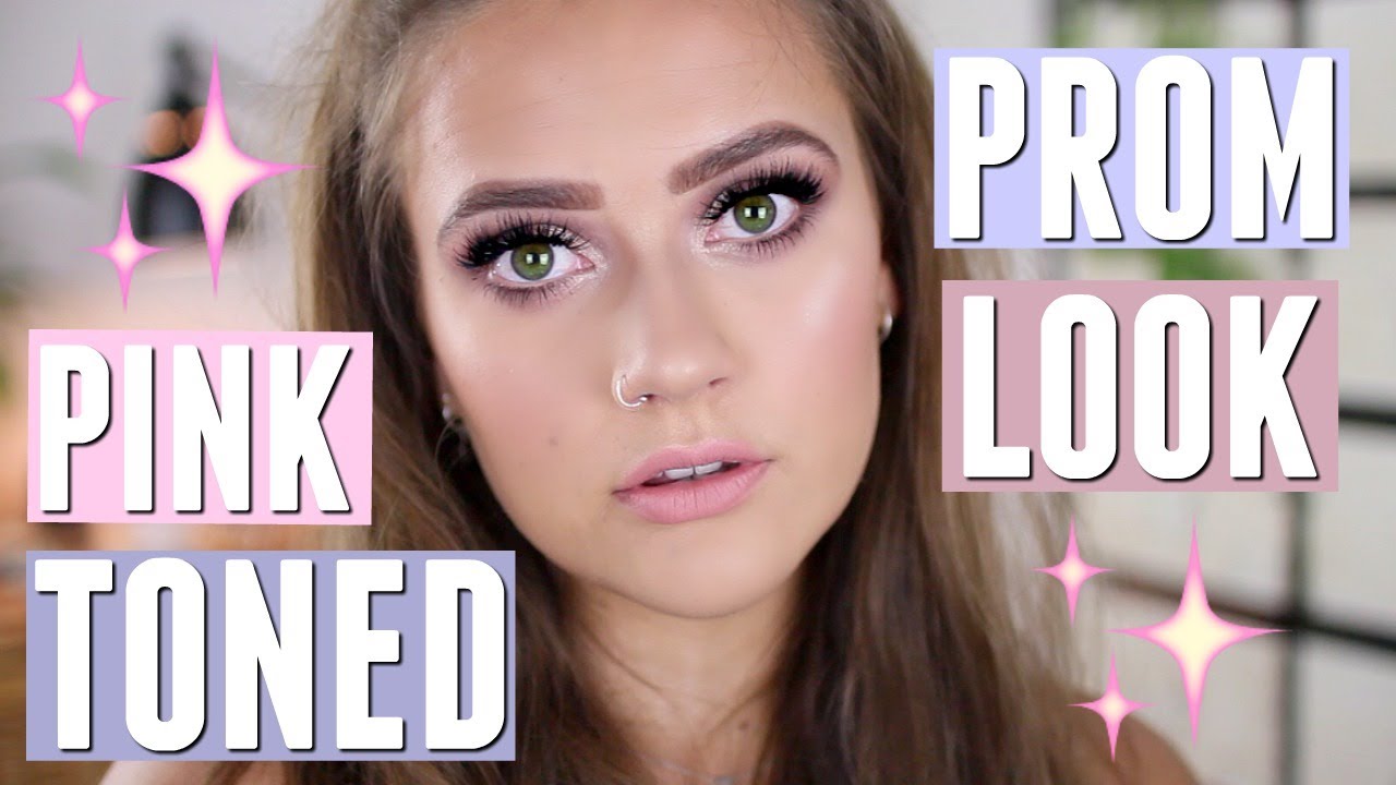 Pink toned prom/ Bridal makeup tutorial | Prom week | EmmasRectangle