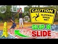 SLIP N SLIDE BASKETBALL CHALLENGES!!! VS JESSERTHELAZER