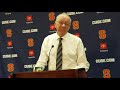 SU coach Jim Boeheim postgame against North Florida, 12/21