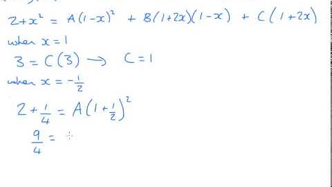 A Level Pure Maths - Partial Fractions OCR Core 4 June 2014 q9
