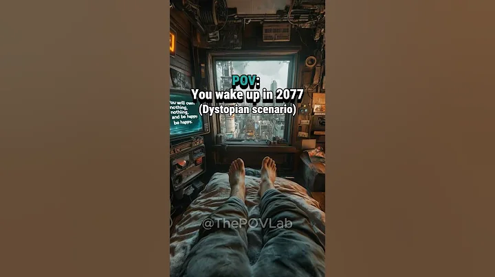 POV: You wake up in 2077. Dystopian scenario.  #ai #pov #dystopian #future #cyberpunk
