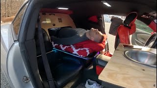 I Converted My Car Into A Camper for $1,500 (World's Smallest & Fastest Camper)