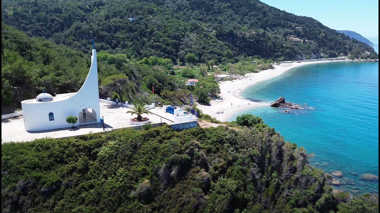 Samos (Greece) Potami Beach & Kokkari 4K video