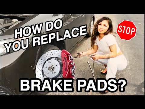 HOW TO: replace front brake pads | 2013 Honda Civic - YouTube