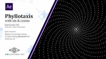 Spiral Phyllotaxis After Effects Expressions Tutorial