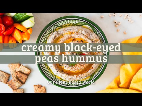 Creamy Black-Eyed Peas Hummus: The Ultimate Quick x Easy Gluten-Free Snack!