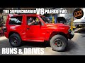 800hp V8 powered Mitsubishi Pajero Evolution runs & drives