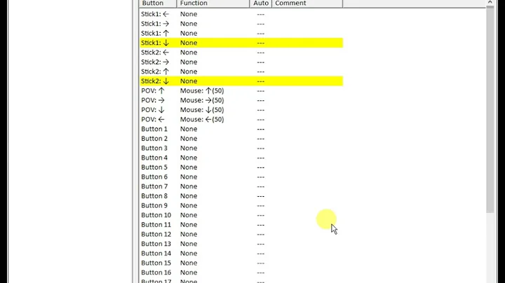 Joy2Key Setup for Fanatec wheel funky switch joystick as mouse
