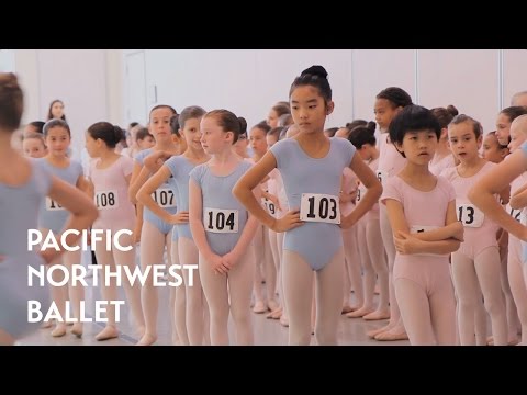 Young Dancers Audition for Nutcracker (Pacific Northwest Ballet)