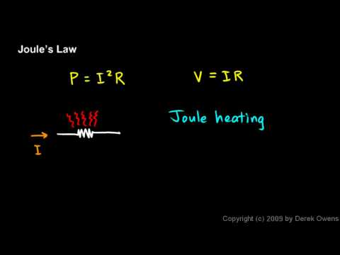 Video: Hukum Joule-Lenz: Definisi, Makna Praktis