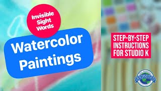 "Invisible" Sight Words Watercolor Paintings