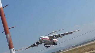 Overloaded Plane Narrowly Avoids Pole