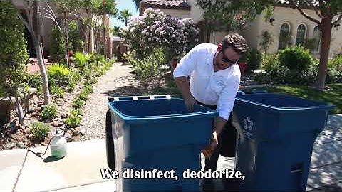 Bubble Binz will keep your Trash Cans Looking & Smelling Clean