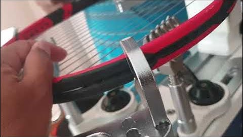 How to string a tennis racket using Tourna 650-ES