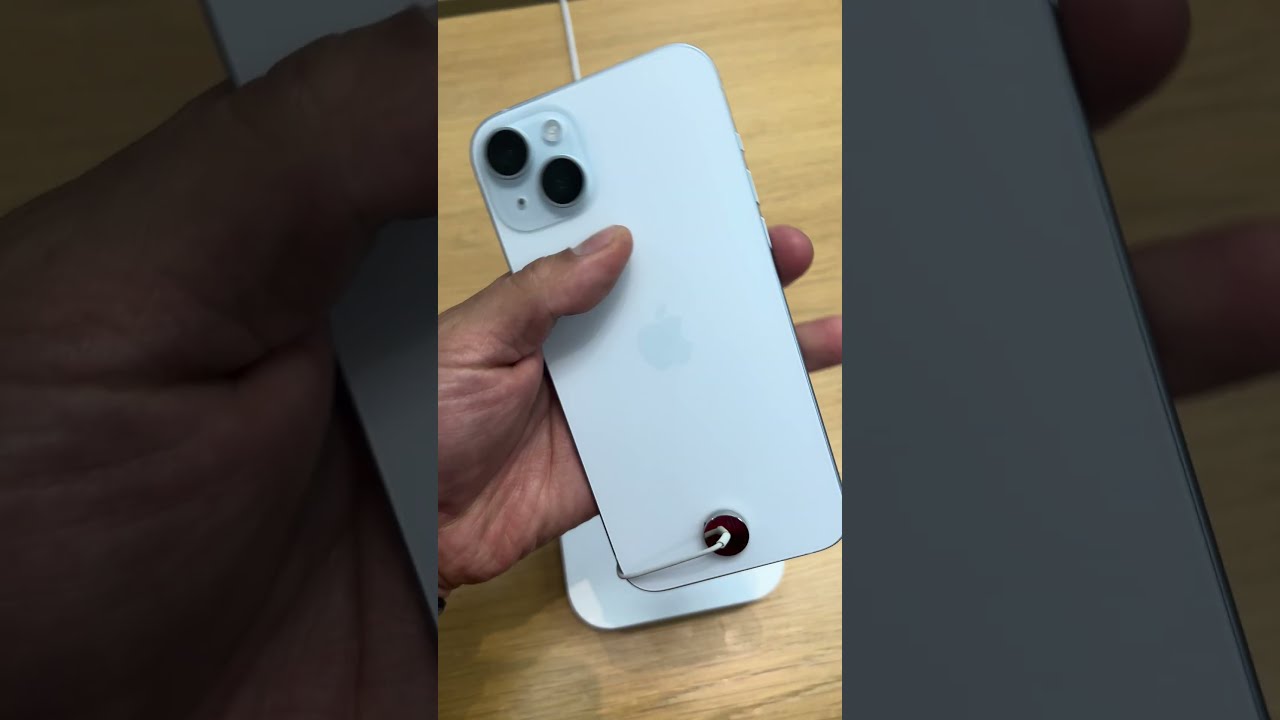 Popularity Contest Hands On With IPhone 15 Plus In Blue Iphone15plus Applelaunch
